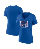 Women's Fanatics Royal Philadelphia 76ers Hometown Collection T-shirt