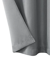 Nautica Milton Thermal Woven Room Darkening Grommet Window Curtain Panel Set