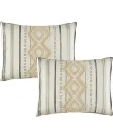 Alana 7-Piece Comforter Set, King - Beige