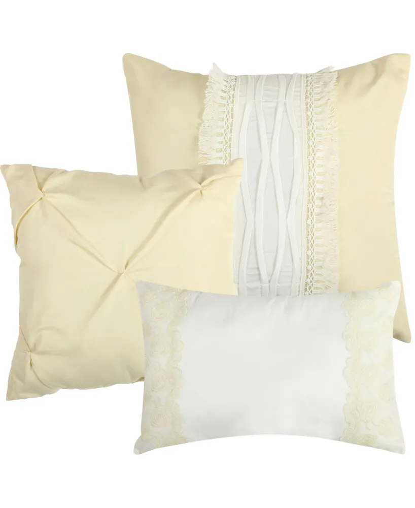 Gwen 7-Piece Comforter Set, Queen - White