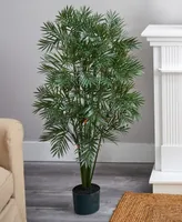 Nearly Natural 4' Artificial Plastic Parlour Palm Tree