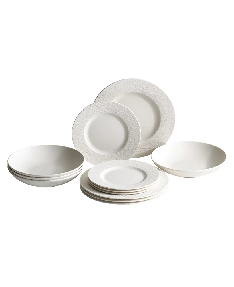 Villeroy & Boch Manufacture Rock 12 Pc. Dinnerware Set, Service for 4