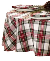 Elrene Christmas Classic Holiday Plaid Tablecloth