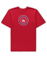 Men's Concepts Sport Red, Royal Philadelphia 76ers Big and Tall T-shirt Shorts Sleep Set