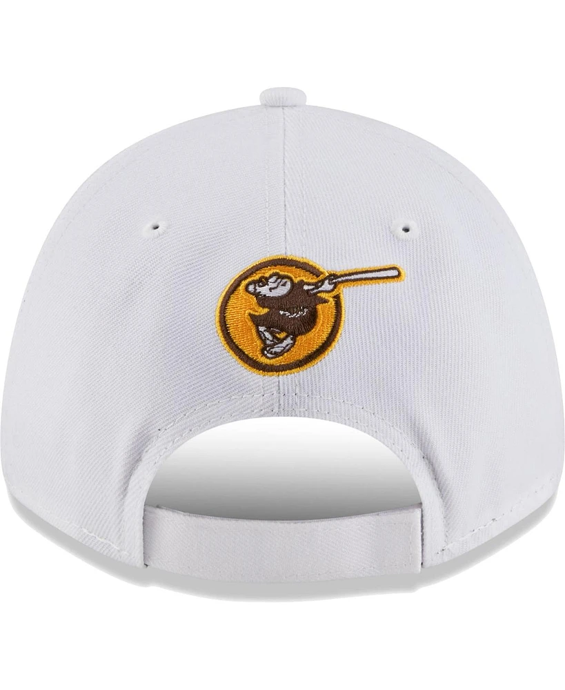 Men's New Era White San Diego Padres League Ii 9FORTY Adjustable Hat