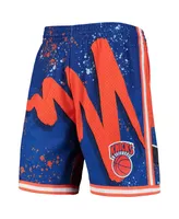 Men's Mitchell & Ness Blue New York Knicks Hardwood Classics 1991 Hyper Hoops Swingman Shorts