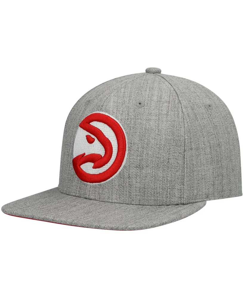 Men's Mitchell & Ness Heathered Gray Atlanta Hawks 2.0 Snapback Hat