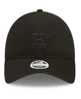 Women's New Era Houston Astros Black on Black Core Classic Ii 9TWENTY Adjustable Hat