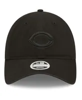 Women's New Era Cincinnati Reds Black on Black Core Classic Ii 9TWENTY Adjustable Hat