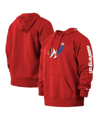 Men's New Era Red Washington Wizards 2021/22 City Edition Big and Tall Pullover Hoodie