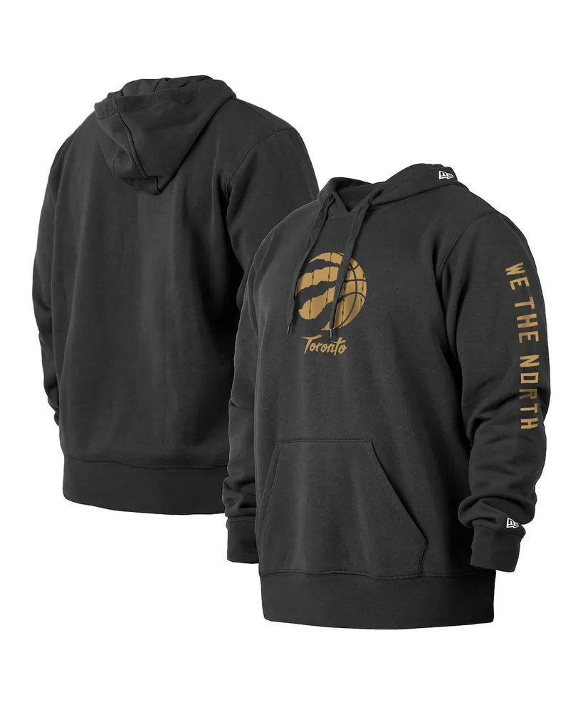 Men's New Era Black Toronto Raptors 2021/22 City Edition Big and Tall Pullover Hoodie