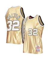 Men's Mitchell & Ness Bill Walton Gold Portland Trail Blazers 75th Anniversary 1976-77 Hardwood Classics Swingman Jersey