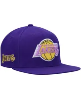 Men's Mitchell & Ness Purple Los Angeles Lakers Hardwood Classics Snapback Hat