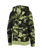 Women's New Era Green Boston Red Sox 2022 Mlb Armed Forces Day Camo Full-Zip Hoodie