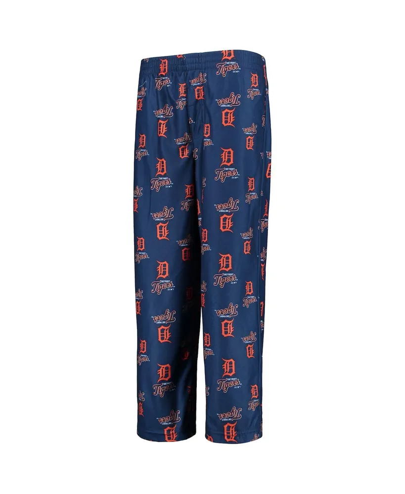 Big Boys Navy Detroit Tigers Team Color Printed Logo Pants