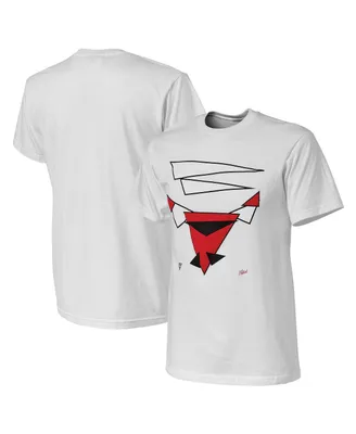 Men's Nba x Naturel White Chicago Bulls No Caller Id T-shirt