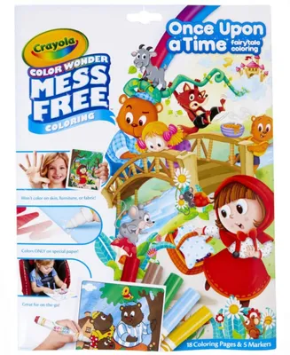 Crayola Mess Free Fairytales Adventures 18 Pages of Fun Games Fold lope