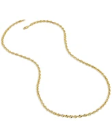 Glitter Rope Link 26" Chain Necklace in 14k Gold, Created for Macy's