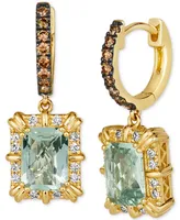 Le Vian Mint Julep Quartz (2-3/8 ct. t.w.) & Diamond (1/2 ct. t.w.) Drop Earrings in 14k Gold