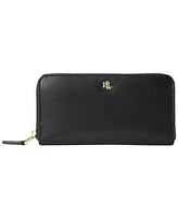 Women's Full-Grain Leather Large Zip Continental Wallet
