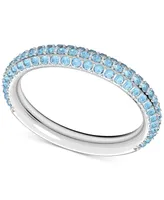 Swarovski Triple-Row Pave Crystal Mini Band Stack Ring