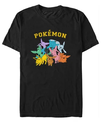 Men's Pokemon Gotta Catch Eeveelutions Short Sleeve T-shirt