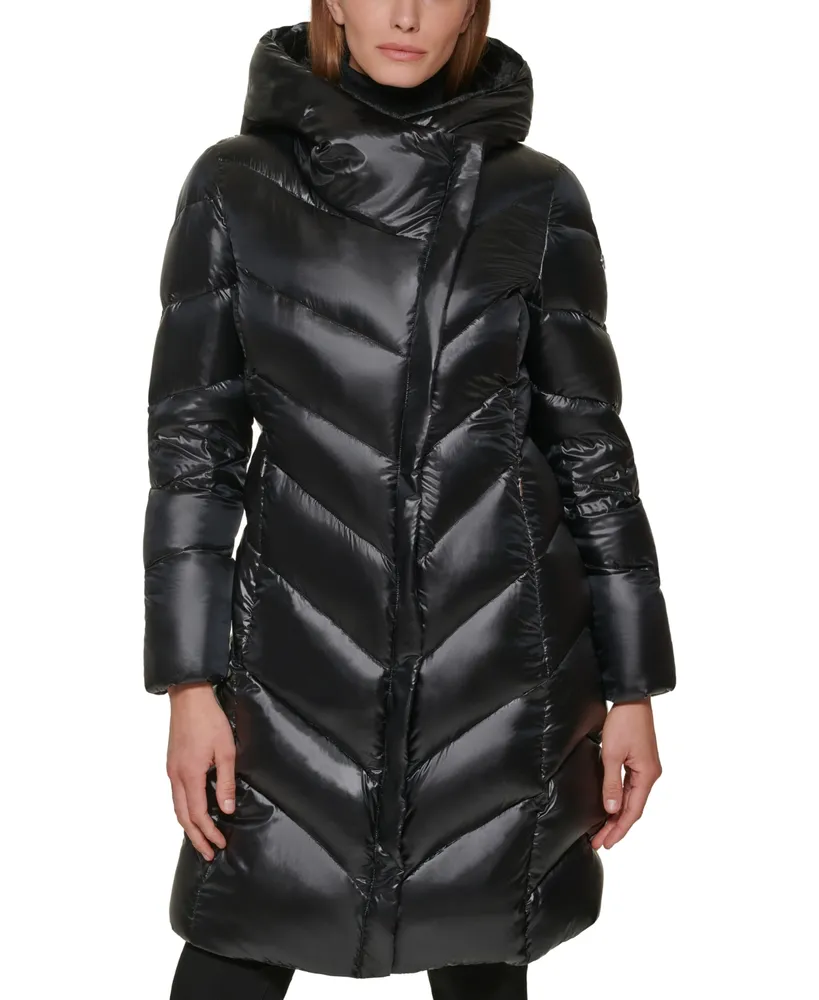 Calvin Klein Women's Hooded Puffer Jacket - Macy's