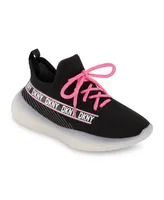 Dkny Little and Big Girls Slip On Landon Stretchy Knit Sneakers