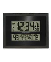 La Crosse Technology 513-75624-Int Digital Atomic Clock with Outdoor Temperature with Moon Phase