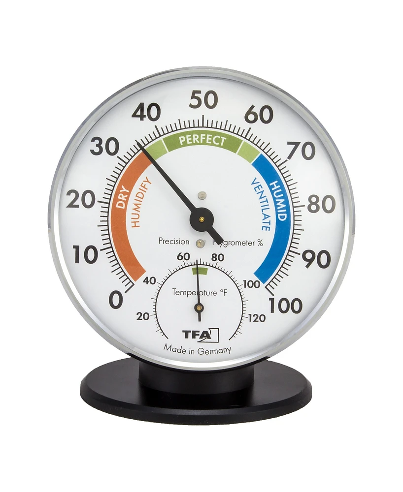 La Crosse Technology 45 2033 Indoor Comfort Humidity Gauge with Temperature Clock