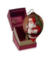 Ne'Qwa Art 7221123 Milk and Cookies for Santa Hand-Painted Blown Glass Ornament