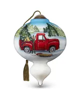 Ne'Qwa Art 7221135 Winter Fun Hand-Painted Blown Glass Ornament