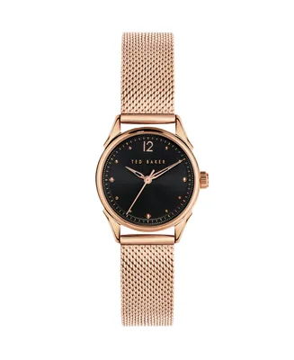 Ted Baker Women's Luchiaa Rose Gold-Tone Stainless Steel Mesh Watch 27mm - Rose Gold