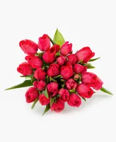 BloomsyBox Radiant Red Tulips Fresh Flower Bouquet