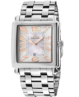 Gevril Women's Avenue of Americas Mini Swiss Quartz Silver-Tone Stainless Steel Bracelet Watch 32mm