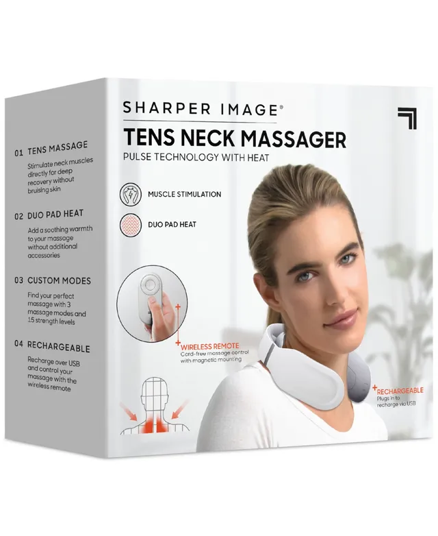 Sharper Image Neck Tens Massager with Pulse Technology and Heat