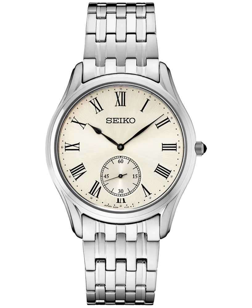 Seiko Men's Analog Essentials Stainless Steel Bracelet Watch 39mm