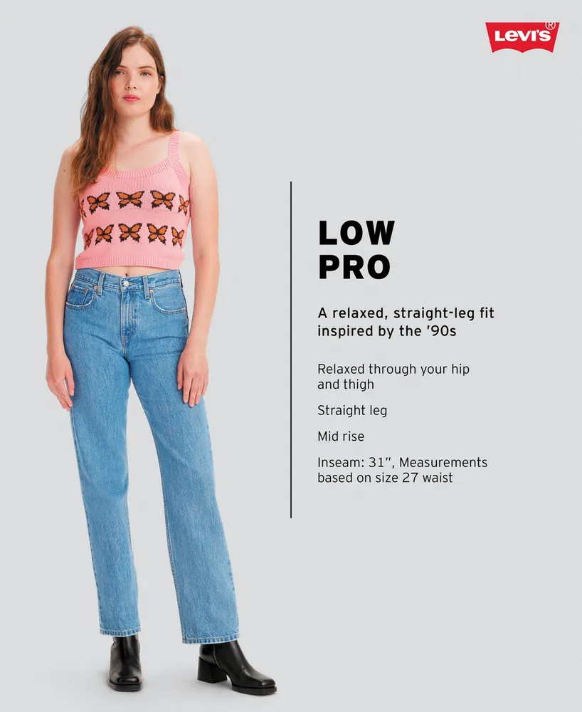 Levi's Low Pro Classic Straight-Leg High Rise Jeans