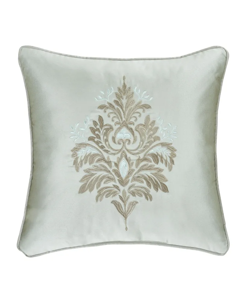 Becco White Square Decorative Throw Pillow 18 x 18 By J Queen