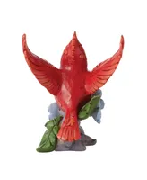 Caring Cardinal Forget-me-not Figurine