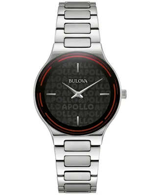 Bulova x Apollo Women's Stainless Steel Bracelet Watch 32mm - Special Edition - Silver