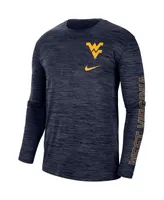 Men's Nike Navy West Virginia Mountaineers Velocity Legend Team Performance Long Sleeve T-shirt