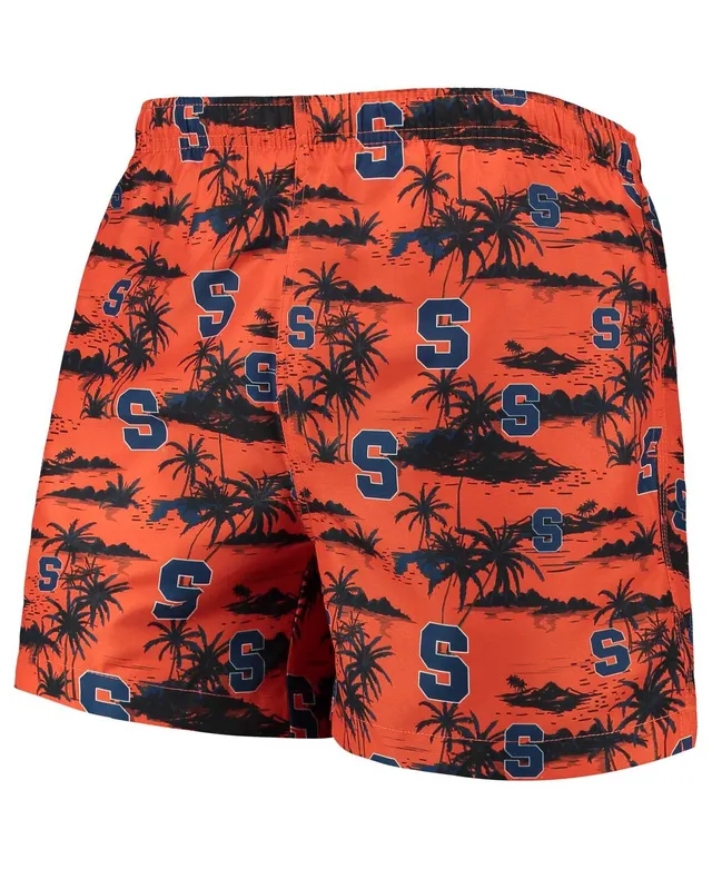 Foco Men's Foco Orange Clemson Tigers Island Palm Swim Trunks