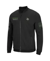 Men's Colosseum Black Texas State Bobcats Oht Military-Inspired Appreciation High-Speed Bomber Full-Zip Jacket