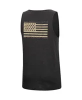 Men's Colosseum Heathered Black Oregon Ducks Military-Inspired Appreciation Oht Transport Tank Top