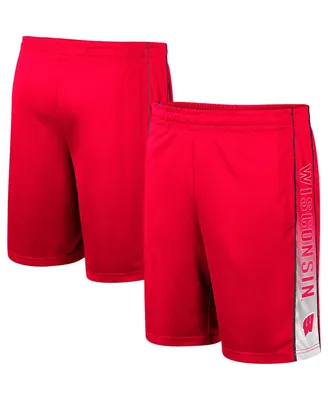 Men's Colosseum Red Wisconsin Badgers Lazarus Shorts