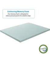 Nestl Gel Infused Mattress Topper Ventilated Design Memory Foam 4" Mattress Pad