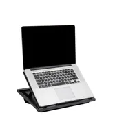 Mind Reader Adjustable Laptop Desk with Built-in Cushions, Set of 2