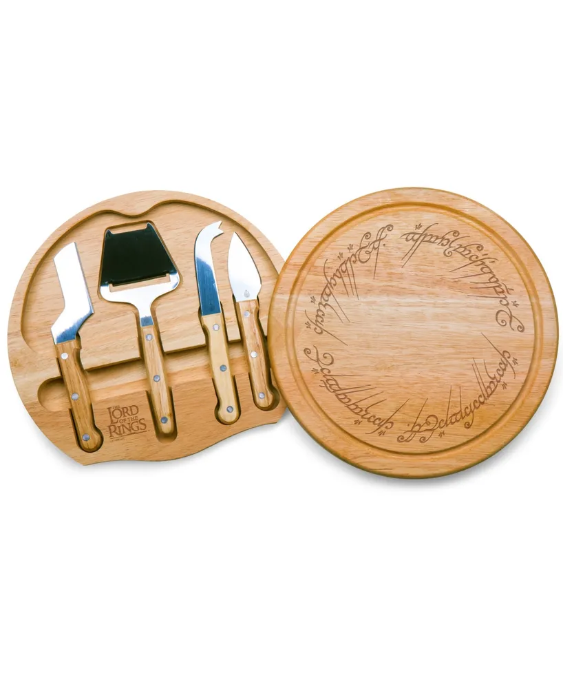 Lord of The Rings The One Ring Circo 5 Piece Cheese Cutting Board Tools Set