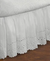 Fresh Ideas Ruffled Eyelet 18" Drop Bed Skirt